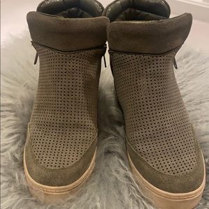 High top platform sneakers